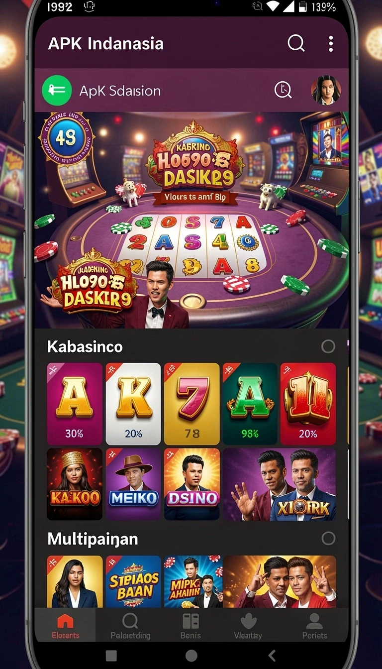 Tampilan utama aplikasi Review Aplikasi dewaslot88 yang intuitif dan efisien.